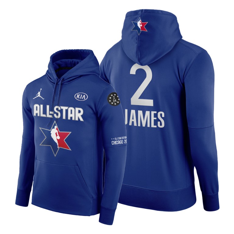 Men's Los Angeles Lakers LeBron James #23 NBA 2020 Western Conference All-Star Game Navy Basketball Hoodie DOC6883LU